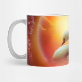 The wonderful swan in the moonlight Mug